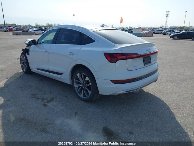 2022 Audi E-tron 55 Technik Sportback მანქანა იყიდება აუქციონზე, vin: WA13AAGEXNB044725, აუქციონის ნომერი: 20258702