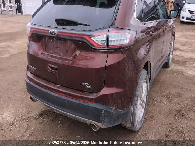 Продаж на аукціоні авто 2016 Ford Edge Sel, vin: 2FMPK4J84GBC07998, номер лоту: 20258728