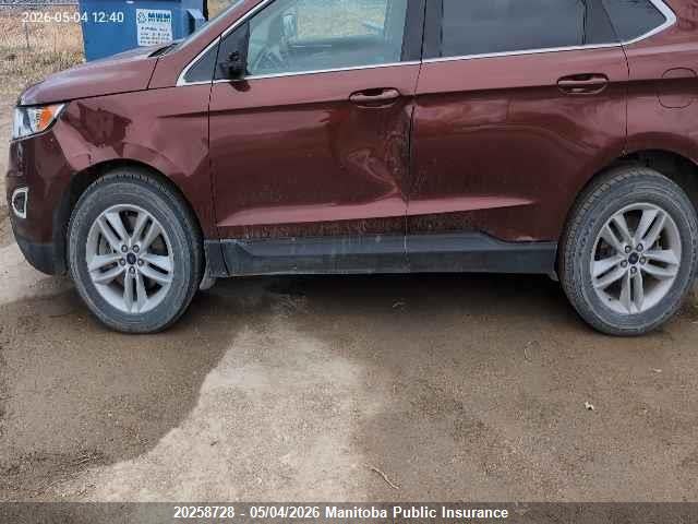Продаж на аукціоні авто 2016 Ford Edge Sel, vin: 2FMPK4J84GBC07998, номер лоту: 20258728