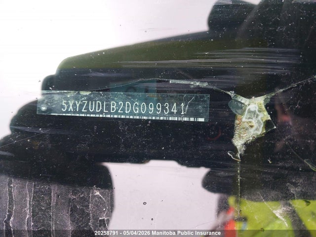 2013 Hyundai Santa Fe მანქანა იყიდება აუქციონზე, vin: 5XYZUDLB2DG099341, აუქციონის ნომერი: 20258791