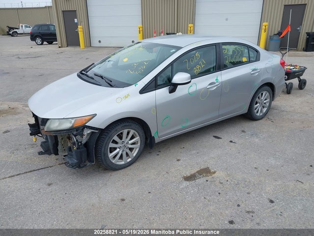 20258821 :رقم المزاد ، 2HGFB2F49CH108449 vin ، 2012 Honda Civic Lx مزاد بيع