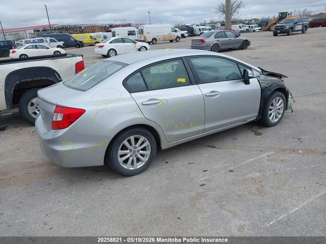 20258821 :رقم المزاد ، 2HGFB2F49CH108449 vin ، 2012 Honda Civic Lx مزاد بيع
