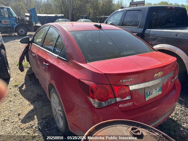 20258850 :رقم المزاد ، 1G1PF5SB1G7108050 vin ، 2016 Chevrolet Cruze Lt Turbo مزاد بيع