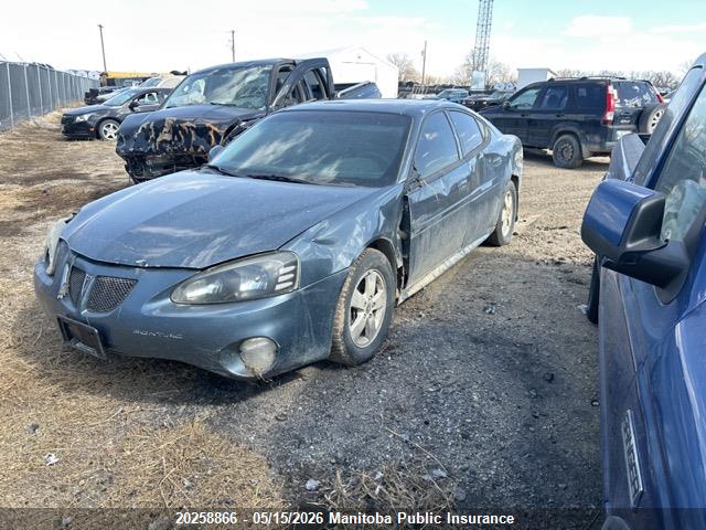 20258866 :رقم المزاد ، 2G2WP552461251831 vin ، 2006 Pontiac Grand Prix مزاد بيع
