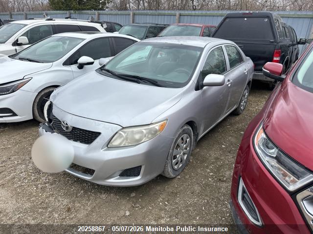 20258867 :رقم المزاد ، 2T1BU4EE3AC388891 vin ، 2010 Toyota Corolla Ce مزاد بيع