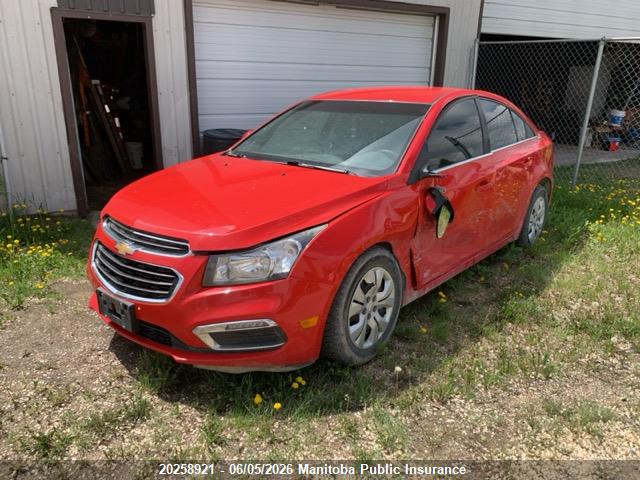 Продаж на аукціоні авто 2016 Chevrolet Cruze Lt Turbo, vin: 1G1PE5SB6G7184592, номер лоту: 20258921