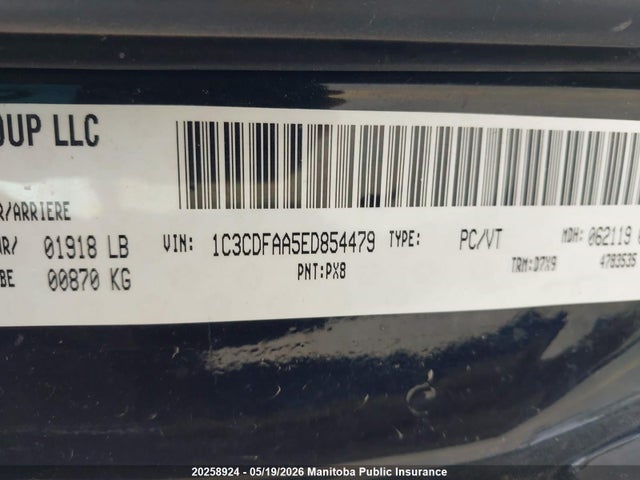 Aukcja sprzedaży 2014 Dodge Dart Se, vin: 1C3CDFAA5ED854479, numer aukcji: 20258924
