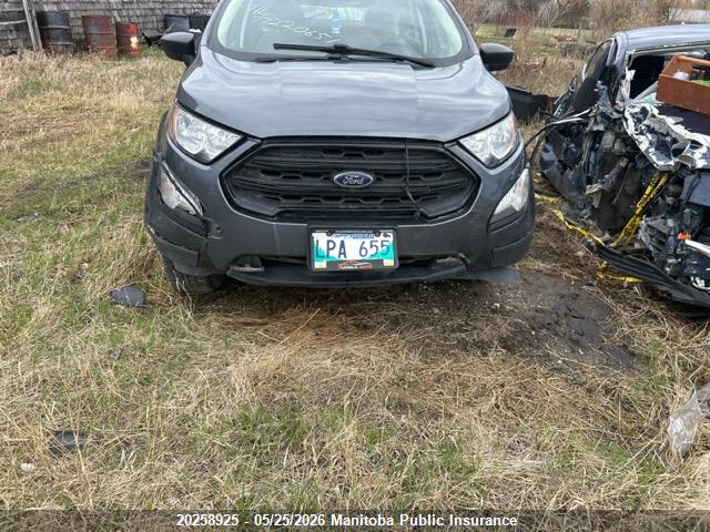 Aukcja sprzedaży 2020 Ford Ecosport S, vin: MAJ6S3FL5LC351082, numer aukcji: 20258925