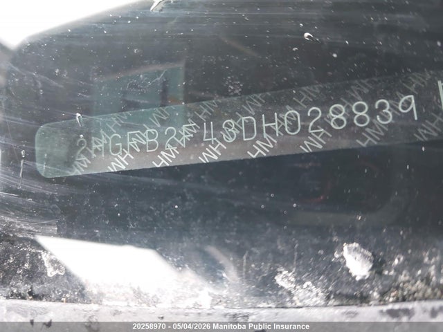 Продажа на аукционе авто 2013 Honda Civic Lx, vin: 2HGFB2F43DH028839, номер лота: 20258970