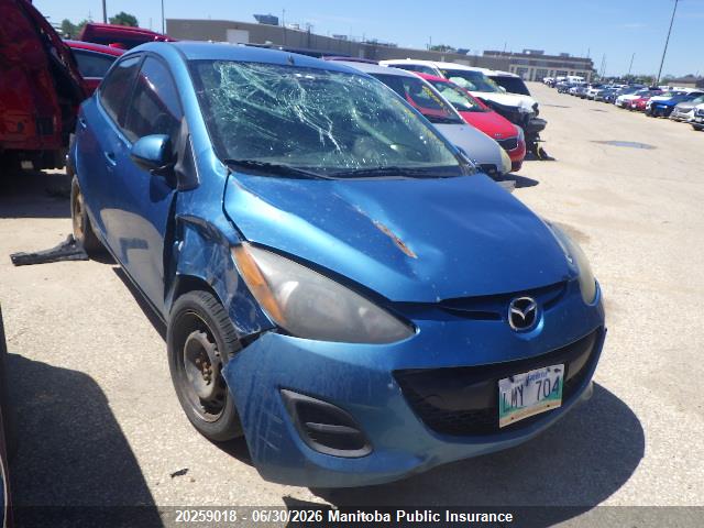 20259018 :رقم المزاد ، JM1DE1HY5B0123024 vin ، 2011 Mazda 2 Mazda Gx مزاد بيع