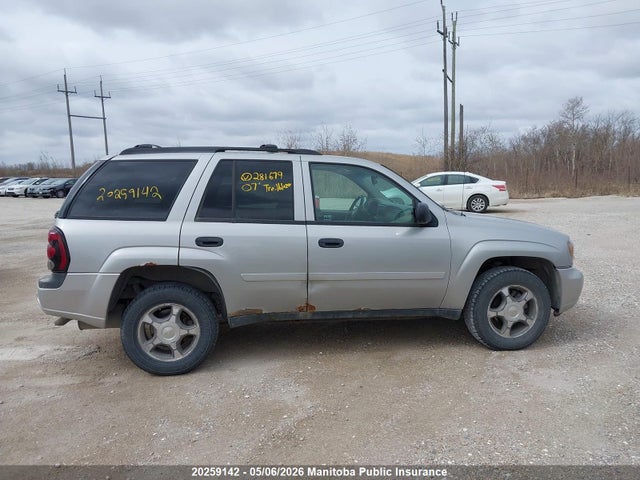 Aukcja sprzedaży 2007 Chevrolet Trailblazer Ls, vin: 1GNDT13S572281679, numer aukcji: 20259142