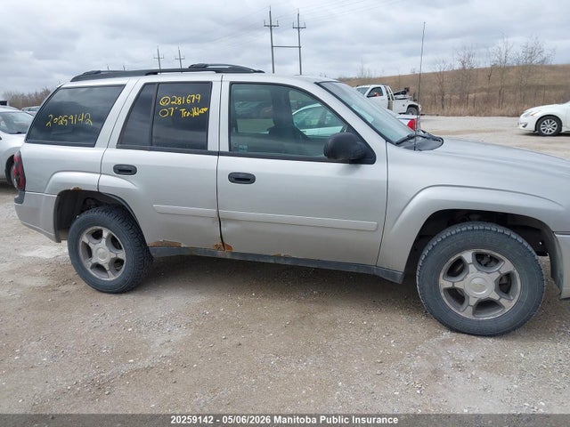 Aukcja sprzedaży 2007 Chevrolet Trailblazer Ls, vin: 1GNDT13S572281679, numer aukcji: 20259142