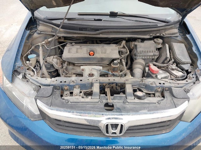 20259151 :رقم المزاد ، 2HGFB2F45CH015167 vin ، 2012 Honda Civic Lx مزاد بيع