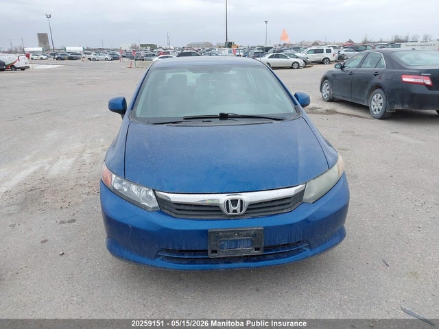 20259151 :رقم المزاد ، 2HGFB2F45CH015167 vin ، 2012 Honda Civic Lx مزاد بيع