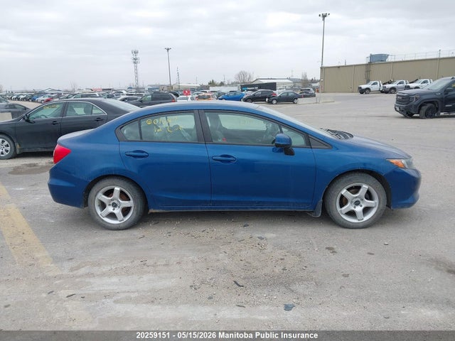 20259151 :رقم المزاد ، 2HGFB2F45CH015167 vin ، 2012 Honda Civic Lx مزاد بيع