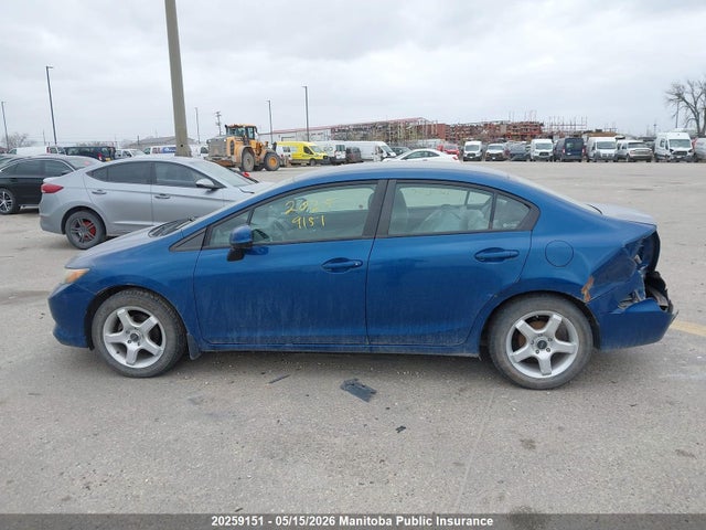 20259151 :رقم المزاد ، 2HGFB2F45CH015167 vin ، 2012 Honda Civic Lx مزاد بيع