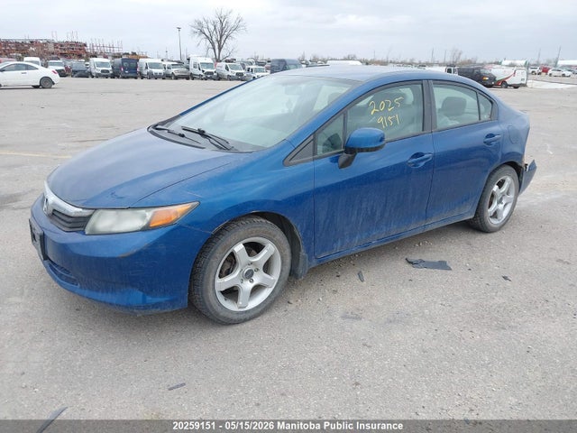 20259151 :رقم المزاد ، 2HGFB2F45CH015167 vin ، 2012 Honda Civic Lx مزاد بيع