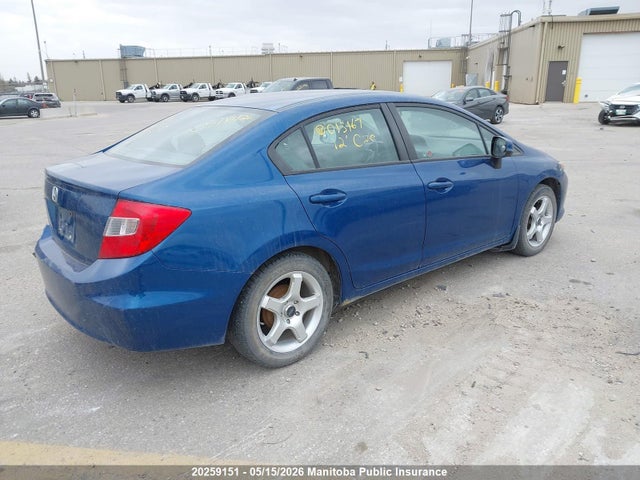 20259151 :رقم المزاد ، 2HGFB2F45CH015167 vin ، 2012 Honda Civic Lx مزاد بيع
