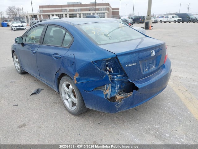 20259151 :رقم المزاد ، 2HGFB2F45CH015167 vin ، 2012 Honda Civic Lx مزاد بيع