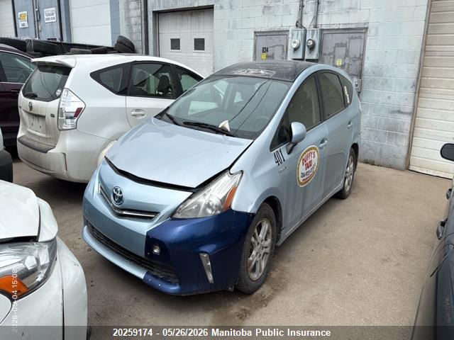 20259174 :رقم المزاد ، JTDZN3EU2C3049693 vin ، 2012 Toyota Prius V مزاد بيع