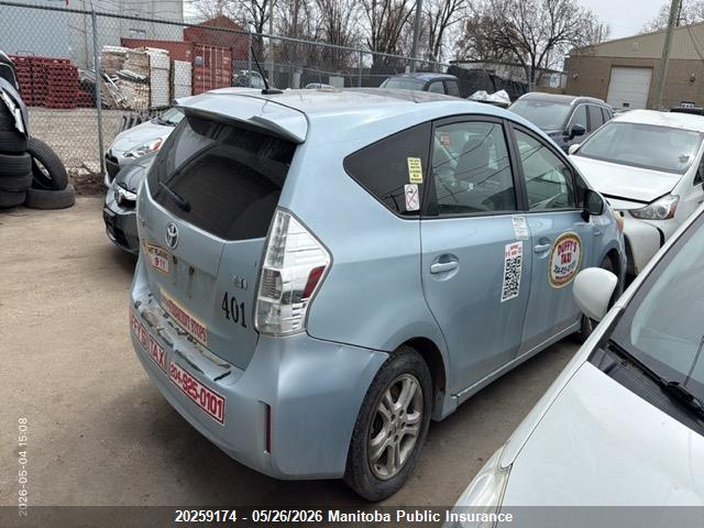 20259174 :رقم المزاد ، JTDZN3EU2C3049693 vin ، 2012 Toyota Prius V مزاد بيع