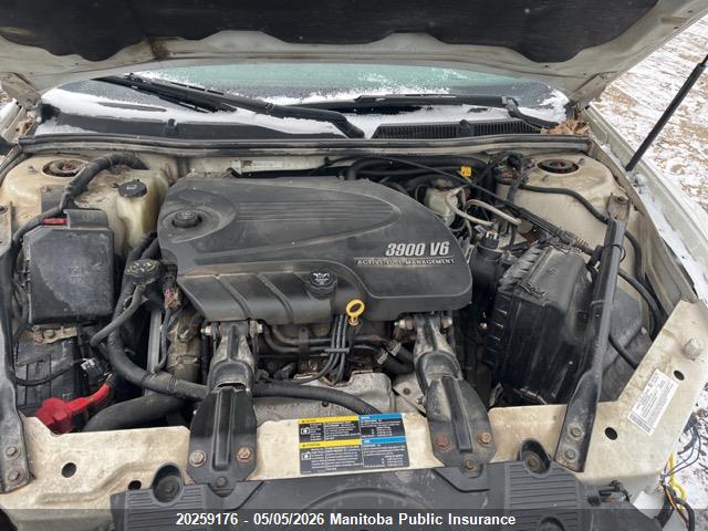 2008 Chevrolet Impala Lt V6 მანქანა იყიდება აუქციონზე, vin: 2G1WC583781203375, აუქციონის ნომერი: 20259176