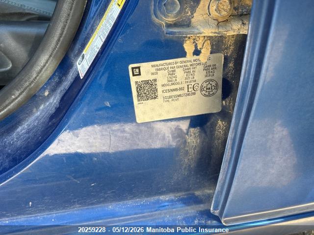 1G1BE5SM8J7240289 Chevrolet Cruze Lt Turbo