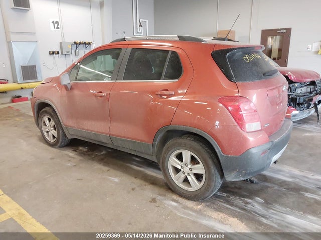 2015 Chevrolet Trax Lt მანქანა იყიდება აუქციონზე, vin: 3GNCJRSB2FL160266, აუქციონის ნომერი: 20259369