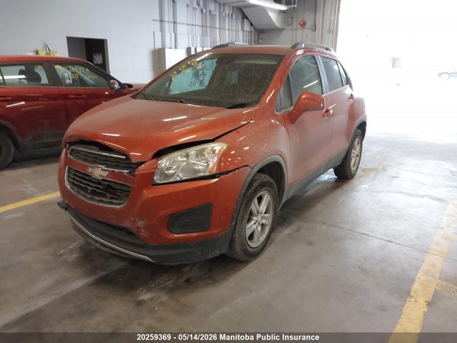 2015 Chevrolet Trax Lt მანქანა იყიდება აუქციონზე, vin: 3GNCJRSB2FL160266, აუქციონის ნომერი: 20259369