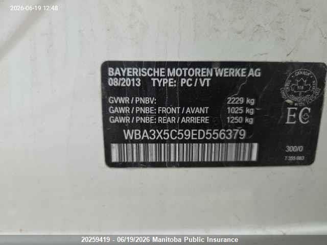 Продаж на аукціоні авто 2014 Bmw 328i Xdrive Gt, vin: WBA3X5C59ED556379, номер лоту: 20259419