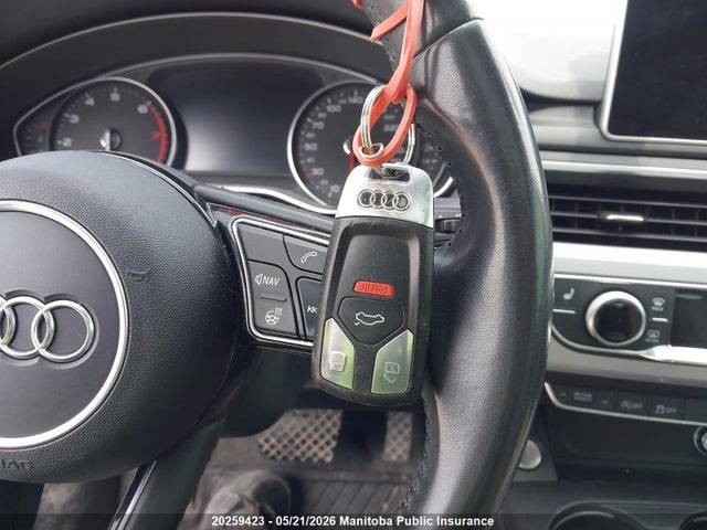 20259423 :رقم المزاد ، WAUBNAF48HN066284 vin ، 2017 Audi A4 2.0t Quattro مزاد بيع