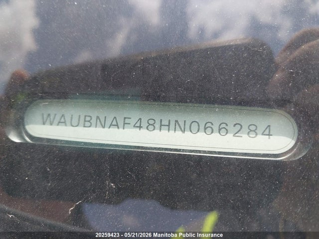 20259423 :رقم المزاد ، WAUBNAF48HN066284 vin ، 2017 Audi A4 2.0t Quattro مزاد بيع