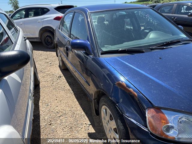 20259451 :رقم المزاد ، 2HGES16663H946817 vin ، 2003 Honda Civic Lx مزاد بيع