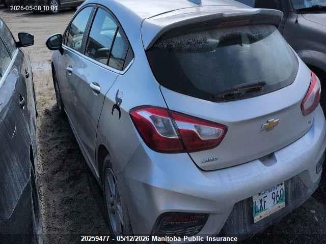 Aukcja sprzedaży 2017 Chevrolet Cruze Lt, vin: 3G1BD6SM3HS534915, numer aukcji: 20259477