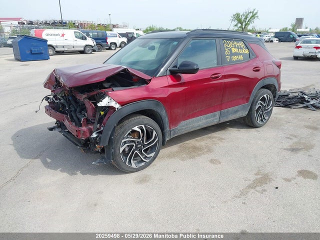 2025 Chevrolet Trailblazer Rs Turbo მანქანა იყიდება აუქციონზე, vin: KL79MUSL7SB050568, აუქციონის ნომერი: 20259498