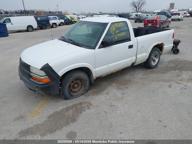 2003 Chevrolet S10 Pickup მანქანა იყიდება აუქციონზე, vin: 1GCCS14H938199231, აუქციონის ნომერი: 20259509