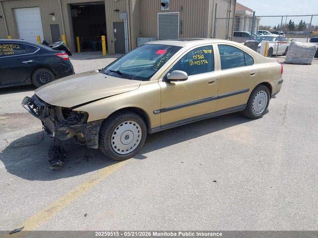 Продаж на аукціоні авто 2001 Volvo S60 T5, vin: YV1RS53D712073556, номер лоту: 20259515