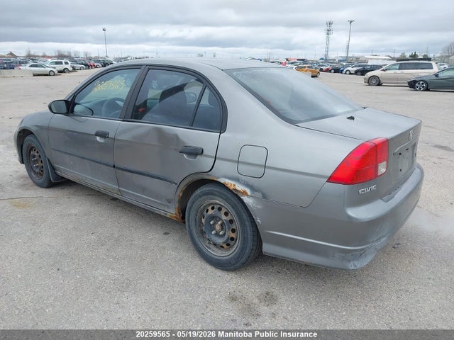 20259565 :رقم المزاد ، 2HGES16335H040102 vin ، 2005 Honda Civic Se مزاد بيع