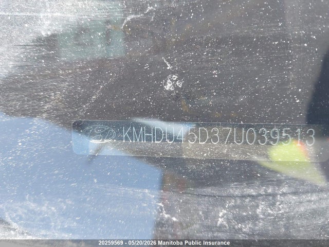 Aukcja sprzedaży 2007 Hyundai Elantra Gl, vin: KMHDU45D37U039513, numer aukcji: 20259569