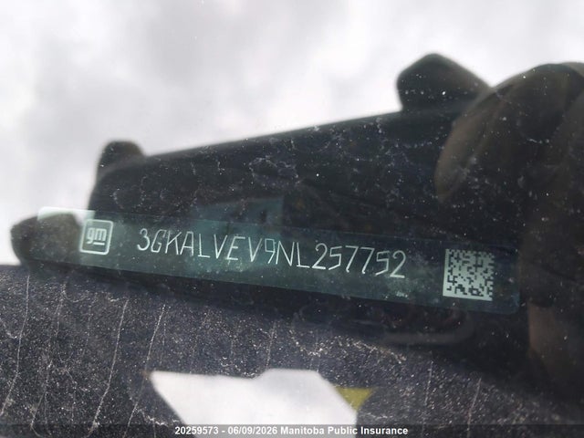 20259573 :رقم المزاد ، 3GKALVEV9NL257752 vin ، 2022 Gmc Terrain Slt مزاد بيع