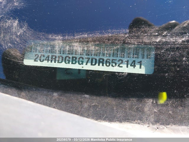 20259579 :رقم المزاد ، 2C4RDGBG7DR652141 vin ، 2013 Dodge Grand Caravan Se مزاد بيع