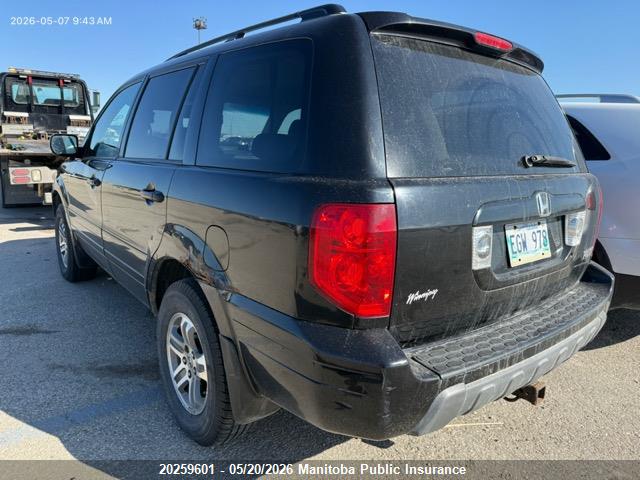 20259601 :رقم المزاد ، 2HKYF18564H596313 vin ، 2004 Honda Pilot Ex-l مزاد بيع