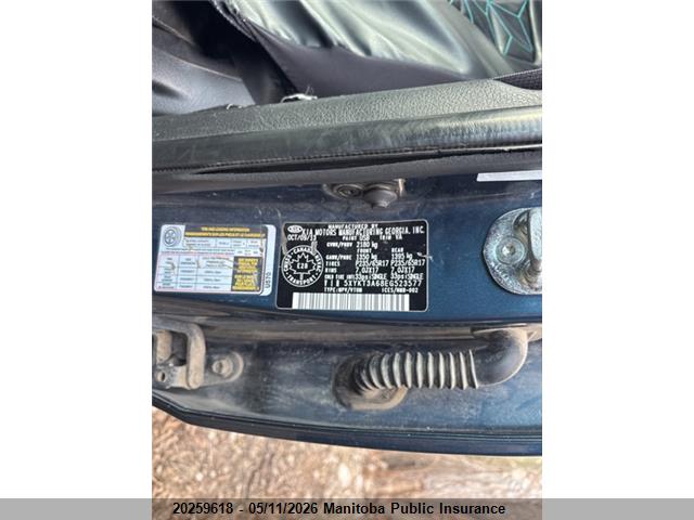 5XYKT3A68EG523577 KIA SORENTO LX