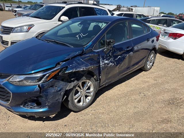 2019 Chevrolet Cruze Lt მანქანა იყიდება აუქციონზე, vin: 1G1BE5SM2K7112616, აუქციონის ნომერი: 20259627