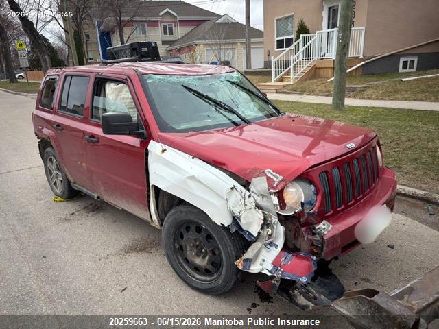 Aukcja sprzedaży 2007 Jeep Patriot North, vin: 1J8FT28W27D421736, numer aukcji: 20259663