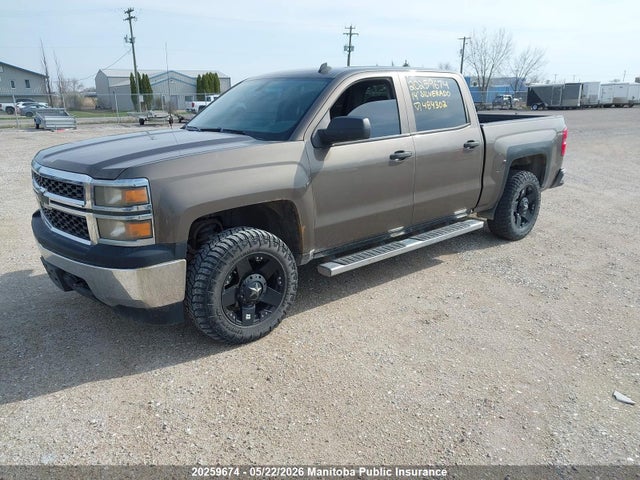 2014 Chevrolet Silverado 1500 Wt Crew Cab მანქანა იყიდება აუქციონზე, vin: 3GCUKPEC8EG484302, აუქციონის ნომერი: 20259674