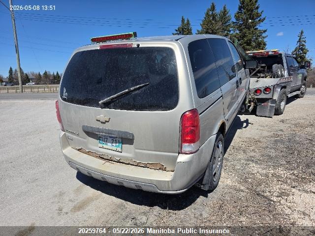 Aukcja sprzedaży 2008 Chevrolet Uplander Ls, vin: 1GNDU23W38D195928, numer aukcji: 20259764