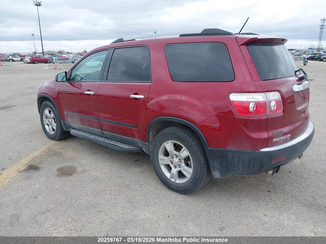 20259767 :رقم المزاد ، 1GKLRKED5AJ156044 vin ، 2010 Gmc Acadia Sle مزاد بيع