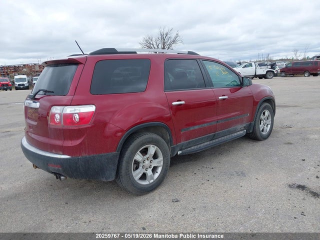 20259767 :رقم المزاد ، 1GKLRKED5AJ156044 vin ، 2010 Gmc Acadia Sle مزاد بيع