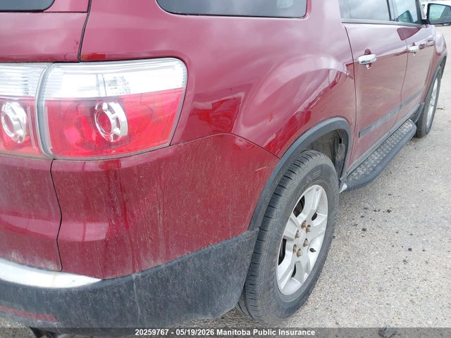 20259767 :رقم المزاد ، 1GKLRKED5AJ156044 vin ، 2010 Gmc Acadia Sle مزاد بيع